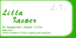 lilla kasper business card